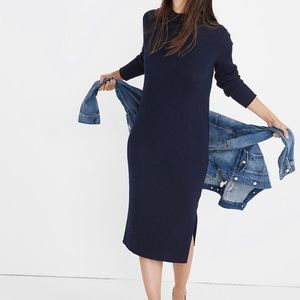 Madewell Deep Blue Midi Dress